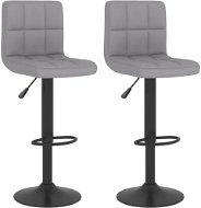 Shumee Barové židle 2 ks světle šedé textil, 334282 - Barová židle