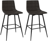 Shumee Barové židle 2 ks šedé umělá kůže - Barová židle