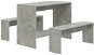Jídelní set Shumee 3dílný jídelní set betonově šedý dřevotříska - Jídelní set