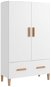 Shumee Komoda bílá 70 × 31 × 115 cm kompozitní dřevo - Komoda
