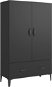 Shumee Komoda čierna 70 × 31 × 115 cm kompozitné drevo - Komoda