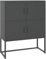 Shumee Komoda antracitová 80 × 35 × 100 cm ocel - Chest of Drawers