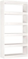 Shumee Knižnica/deliaca stena biela 80 × 30 × 167,4 cm masívna borovica - Knižnica