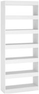 Shumee Knihovna / dělicí stěna bílá 80 × 30 × 198 cm dřevotříska - Knihovna