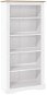 Shumee Knihovna s 5 policemi mexická borovice Corona bílá 81 × 40 × 170 cm - Knihovna
