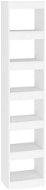 Regál Shumee Knihovna / dělicí stěna bílá 40 × 30 × 198 cm - Regál