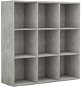 Knihovna Shumee Knihovna betonově šedá 98 × 30 × 98 cm dřevotříska - Knihovna