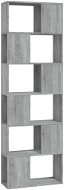 Shumee Knihovna / dělicí stěna šedá sonoma 60 × 24 × 186 cm - Knihovna