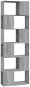 Shumee Knižnica/deliaca stena sivá sonoma 60 × 24 × 186 cm - Knižnica