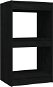 Knihovna Shumee Knihovna černá 40 × 30 × 71,5 cm masivní borovice - Knihovna