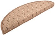 Shumee Kobercové nášlapy na schody 15 ks 56 × 20 cm hnědé - Nášlapy na schody