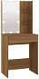 Shumee Toaletný stolík s LED hnedý dub 60 × 40 × 140 cm - Toaletný stolík
