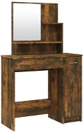 Shumee Toaletný stolík so zrkadlom dymový dub 86,5 × 35 × 136 cm - Toaletný stolík