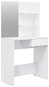 Shumee Toaletní stolek se zrcadlem lesklý bílý 74,5 × 40 × 141 cm - Toaletní stolek