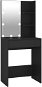 Shumee Toaletný stolík s LED čierny 60 × 40 × 140 cm - Toaletný stolík