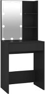 Shumee Toaletní stolek s LED černý 60 × 40 × 140 cm - Toaletní stolek