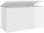 Shumee Úložná truhla bílá vysoký lesk 84 × 42 × 46 cm kompozitní dřevo - Truhla