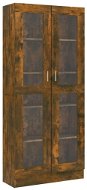 Shumee Vitrína kouřový dub 82,5 × 30,5 × 185,5 cm kompozitní dřevo - Vitrína