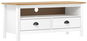 TV stolek Shumee TV stolek Hill Range bílý 110 × 40 × 47 cm masivní borovice - TV stolek