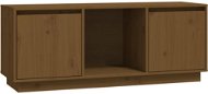 Shumee TV skrinka medovo hnedá 110,5 × 35 × 44 cm masívne borovicové drevo - TV stolík