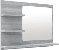 Shumee Kúpeľňové zrkadlo sivé sonoma 60 × 10,5 × 45 cm kompozitné drevo - Zrkadlo