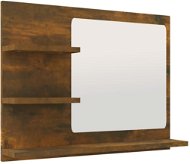 Shumee Kúpeľňové zrkadlo dymový dub 60 × 10,5 × 45 cm kompozitné drevo - Zrkadlo