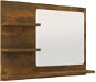 Shumee Koupelnové zrcadlo kouřový dub 60 × 10,5 × 45 cm kompozitní dřevo - Zrcadlo