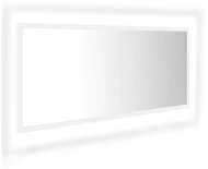 Shumee LED kúpeľňové zrkadlo biele 100 × 8,5 × 37 cm drevotrieska - Zrkadlo