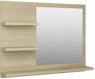 Shumee Koupelnové zrcadlo dub sonoma 60 × 10,5 × 45 cm dřevotříska - Zrcadlo