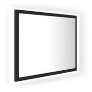Shumee LED koupelnové zrcadlo šedé 60 × 8,5 × 37 cm dřevotříska - Mirror
