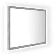 Shumee LED kúpeľňové zrkadlo betónovo sivé 60 × 8,5 × 37 cm drevotrieska - Zrkadlo