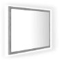 Shumee LED koupelnové zrcadlo betonově šedé 60 × 8,5 × 37 cm dřevotříska - Zrcadlo