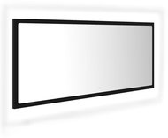 Shumee LED koupelnové zrcadlo černé 100 × 8,5 × 37 cm dřevotříska - Mirror