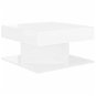 Konferenční stolek Shumee Konferenční stolek bílý vysoký lesk 57 × 57 × 30 cm dřevotříska - Konferenční stolek