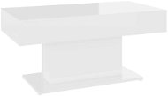 Shumee Konferenční stolek bílý vysoký lesk 96 × 50 × 45 cm dřevotříska - Konferenční stolek