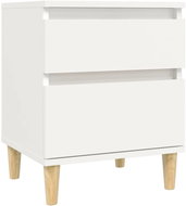 Shumee Noční stolek 40 × 35 × 50 cm, bílý - Night Stand