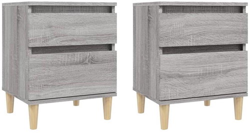 Shumee Noční stolky 40 × 35 × 50 cm, 2 ks, šedá sonoma - Night Stand - Main image