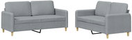 Shumee 2dílná sedací souprava 3202086, textil, světle šedá - Sedací souprava