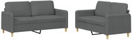 Shumee 2dílná sedací souprava 3202087, textil, tmavě šedá - Sedací souprava