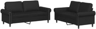 Shumee 2dílná sedací souprava 3202150, umělá kůže, černá - Sedací souprava