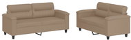 Shumee 2dílná sedací souprava 3202366, umělá kůže, cappuccino - Sedací souprava