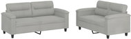 Shumee 2dílná sedací souprava 3202315, mikrovlákno, světle šedá - Sedací souprava