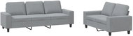 Shumee 2dílná sedací souprava 3201898, textil, světle šedá - Sedací souprava