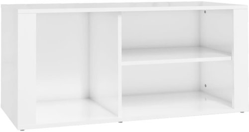 Shumee Botník 100 × 35 × 45 cm, bílý s vysokým leskem - Botník - Main image