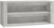 Shumee Botník 100 × 35 × 45 cm, 816908, betonově šedý - Botník