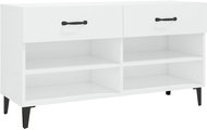 Shumee Botník 102 × 35 × 55 cm, 812831, bílý s vysokým leskem - Botník