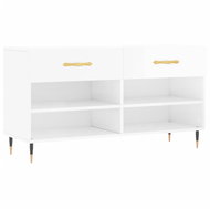 Shumee Botník 102 × 35 × 55 cm, 829718, bílý s vysokým leskem - Botník