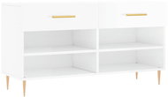 Shumee Botník 102 × 35 × 55 cm, 829726, bílý s vysokým leskem - Botník