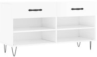 Shumee Botník 102 × 35 × 55 cm, 829734, bílý s vysokým leskem - Botník
