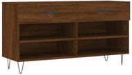 Shumee Botník 102 × 35 × 55 cm, 829739, hnědý dub - Botník